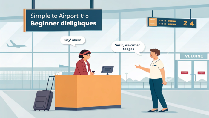 4️⃣ Simple Airport Communication (Beginner Dialogues)