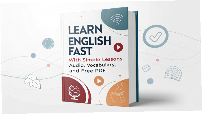 Learn English Fast with Simple Lessons, Audio, Vocabulary, and Free PDF
