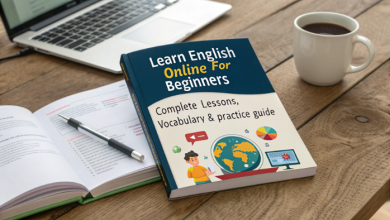 Learn English Online for Beginners – Complete Lessons, Vocabulary & Practice Guide (Free PDF)