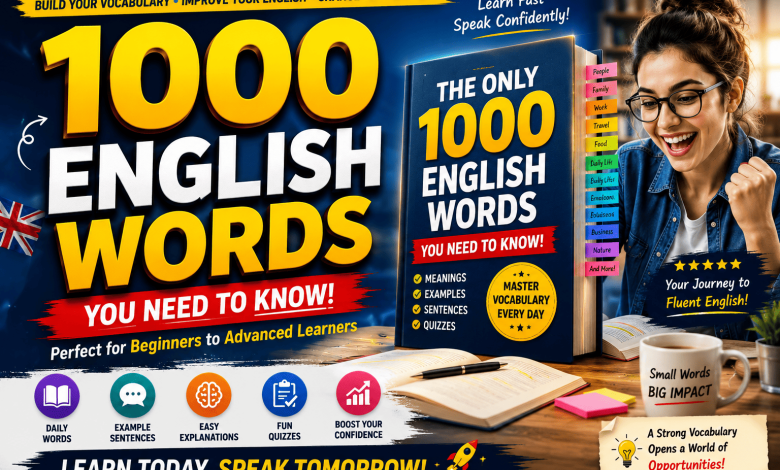 The Only 1000 English Words You Need to Speak English Confidently